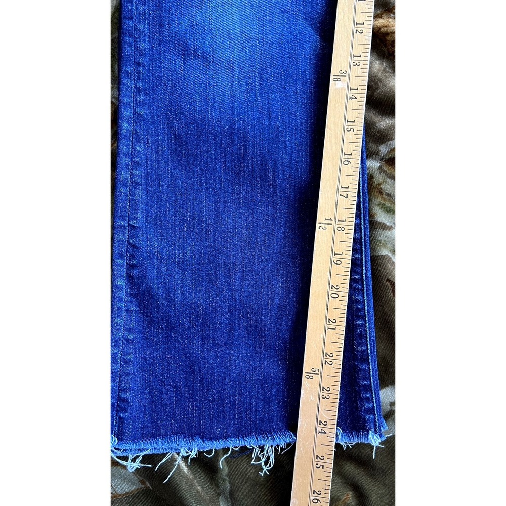 MOTHER Womens Lil' Hustler Ankle Fray in Off Limits Jeans Size 31 Dark Wash - Picture 13 of 14